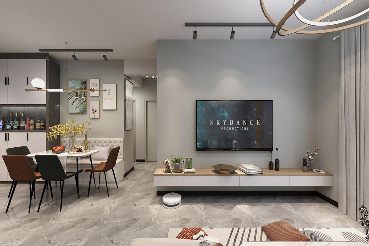 保利心語93m&sup2;現(xiàn)代風格案例